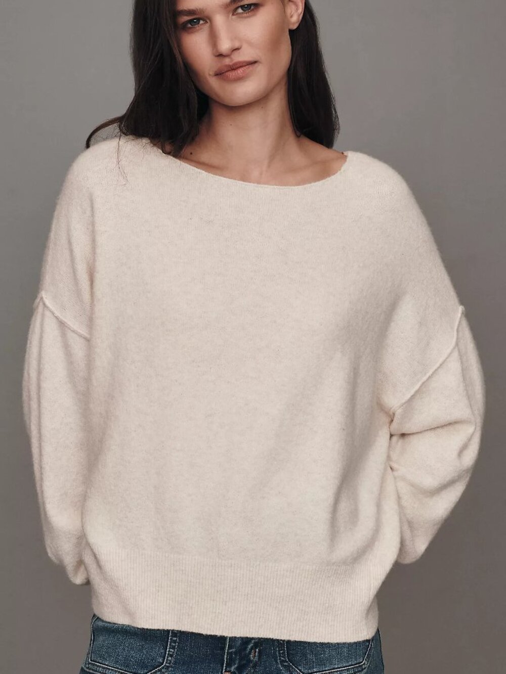 Anthropologie Boatneck Wool Blend Sweater NWT